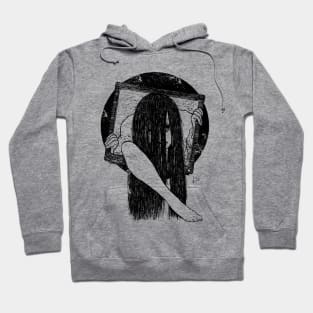 TV Set SADAKO (Black print) Hoodie